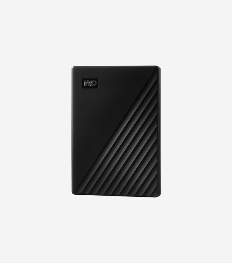 WD My Passport 2 TB Portable Hard Drive - External - Black - USB 3.2 - 256-bit Encryption Standard