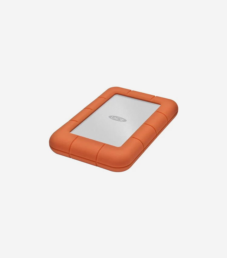 LaCie Rugged Mini LAC9000298 2 TB Portable Hard Drive - External - Orange, Silver - USB 3.0 - 5400rpm - 2 Year Warranty - 1 Pack