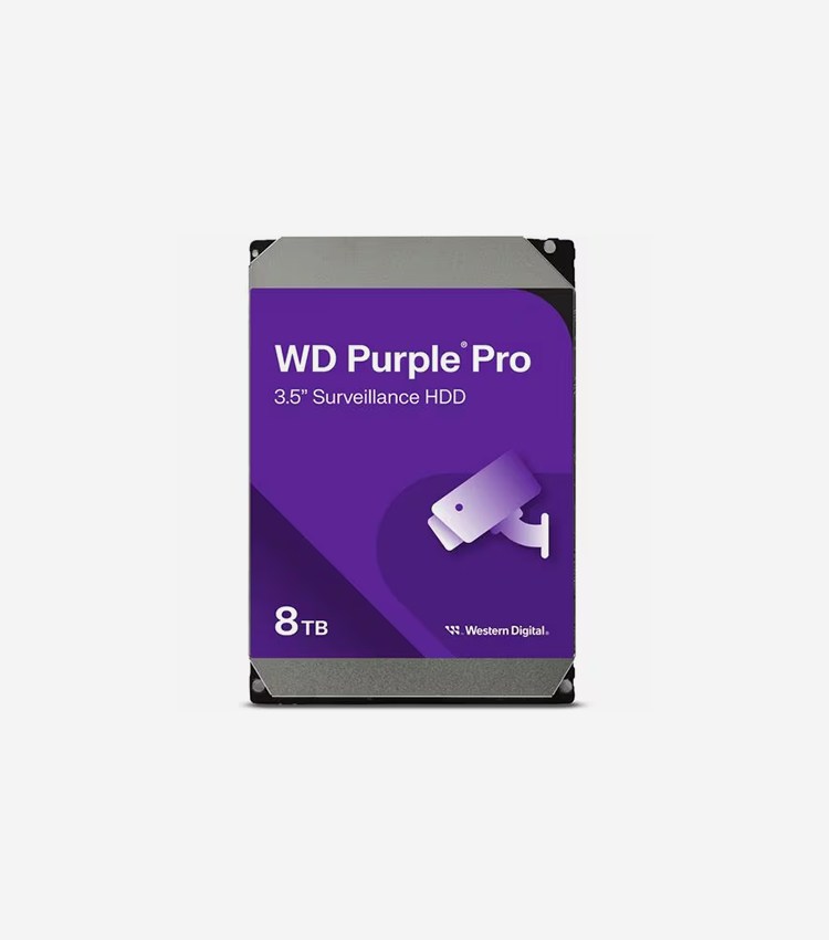 WD Purple Pro WD8002PURP 8 TB Hard Drive - 3.5" Internal - SATA (SATA/600) - Video Surveillance System, Digital Video Recorder, Network Video Recorder Device Supported - 7200rpm