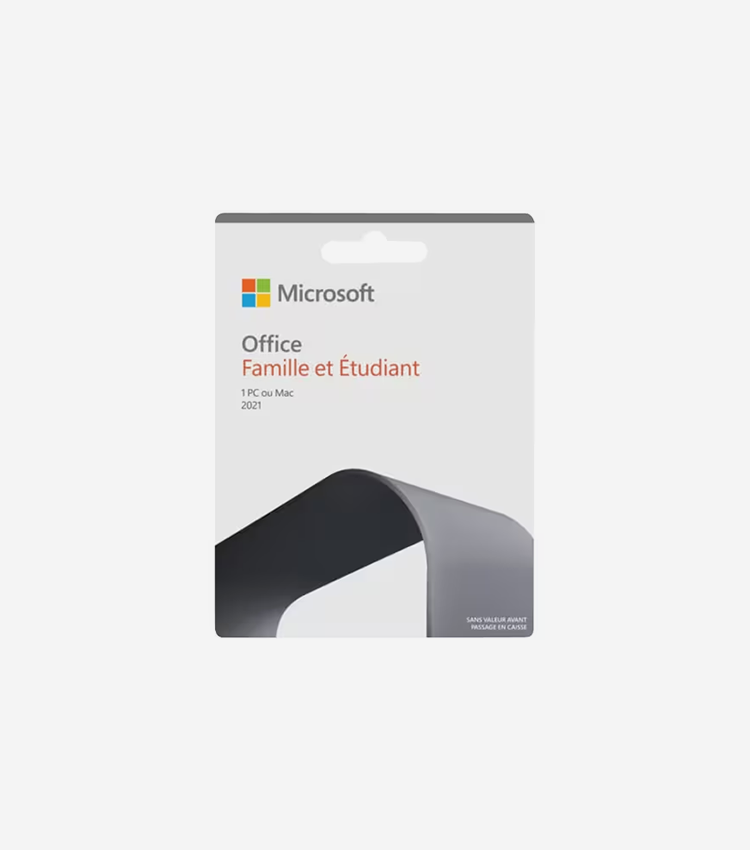 Microsoft Office 2021 Home & Business - Box Pack - 1 PC/Mac - Medialess - French - PC, Intel-based Mac