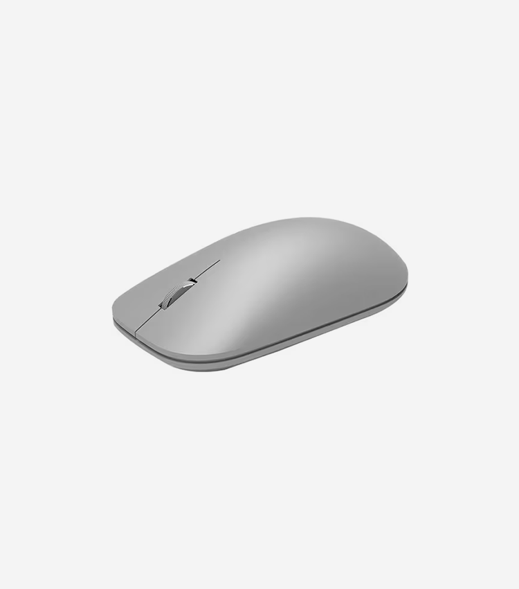 Microsoft Surface Mouse - BlueTrack - Wireless - Bluetooth - Gray - Scroll Wheel - Symmetrical - 1