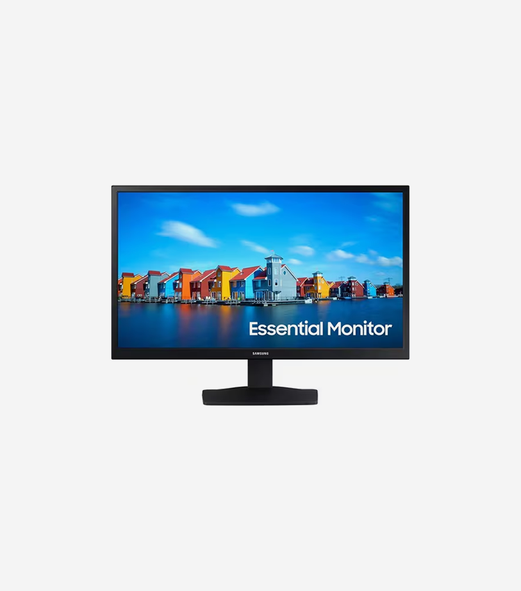 Samsung Essential S24A338NHN 24" Class Full HD LCD Monitor - 16:9 - Black - 24" Viewable - Vertical Alignment (VA) - 1920 x 1080 - 16.7 Million Colors - 250 cd/m² - 5 ms - DVI - HDMI - VGA