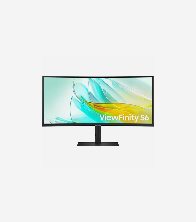 Samsung ViewFinity S6 S34C654UAN 34" Class UW-QHD Curved Screen LCD Monitor - 21:9 - Black - 34" Viewable - Vertical Alignment (VA) - 3440 x 1440 - 1.07 Billion Colors - FreeSync - 350 cd/m² - 5 ms - Speakers - HDMI - DisplayPort - KVM Switch, USB Hub